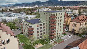 Eine Visualisierung von dem neuen Bauprojekt Elsässerstr. 2i