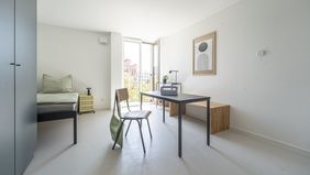 So sieht das Zuhause im ersten städtischen Azubiwohnheim WIR:SÜD aus.